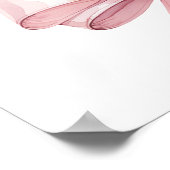Rosa Schleife First Holy Communion Willkommen Poster (Ecke)
