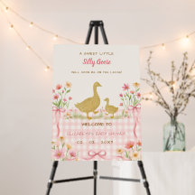 Rosa Schleife Floral Alberner Gänse Mädchen Baby S