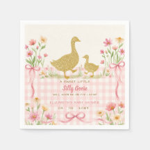 Rosa Schleife Floral Alberner Gänse Mädchen Baby S