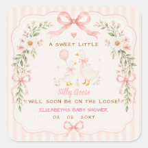 Rosa Schleife Floral Silly Goose Mädchen Baby Show