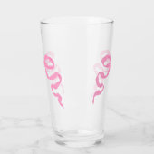 Rosa Schleife Glas (Links)