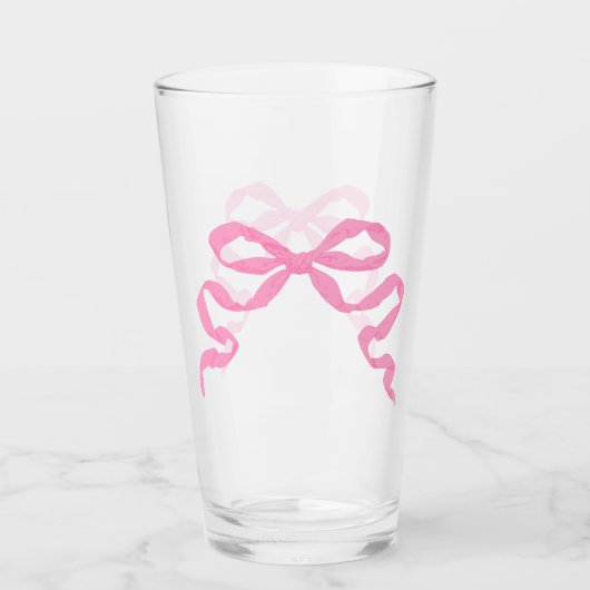 Rosa Schleife Glas (Vorderseite)