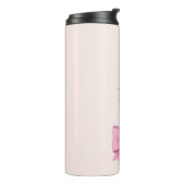 Rosa Schleife individuell  Thermosbecher (Nach links gedreht)