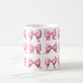 Rosa Schleife Kaffee/Tee Tasse (Mittel)