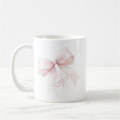 Rosa Schleife Kaffeetasse (Links)