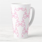 Rosa Schleife Kaffeetasse Milchtasse (Rechte Ecke)