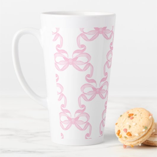 Rosa Schleife Kaffeetasse Milchtasse (Beispiel)
