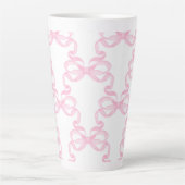 Rosa Schleife Kaffeetasse Milchtasse (Vorderseite)