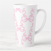 Rosa Schleife Kaffeetasse Milchtasse (Rechts)