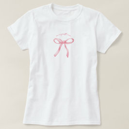 Rosa Schleife Kirsche Soft Girl  T-Shirt
