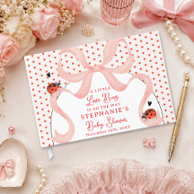 Rosa Schleife Little Love Bug Marienkäfer Süße Bab
