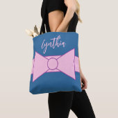 Rosa Schleife mit Rosa: Tasche (Von Nahem)