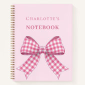 Rosa Schleife Notizblock (Vorderseite)