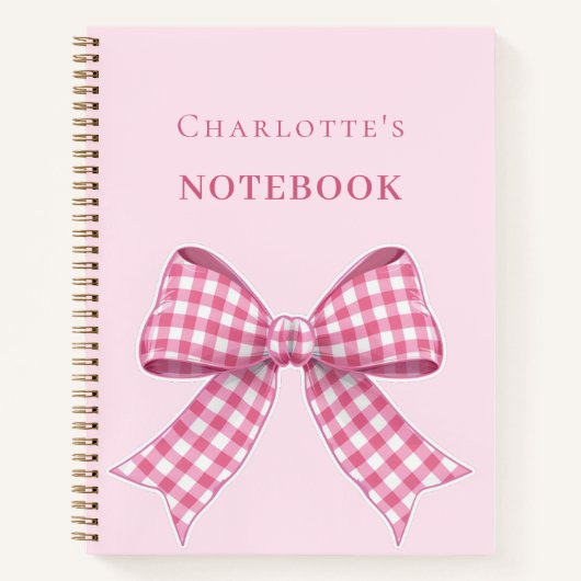 Rosa Schleife Notizblock (Vorderseite)