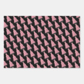 Rosa Schleife Rosa Weihnachtsbaum Geschenkpapier Set (Vorderseite 2)