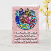 Rosa Schleife: Schmetterlinge Geist des Körpers Karte (Gelbe Blume)