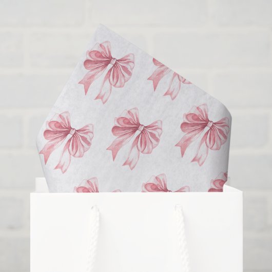 Rosa Schleife Seidenpapier (Geschenktüte)