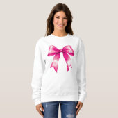 Rosa Schleife Sweatshirt (Vorne ganz)