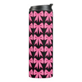 Rosa Schleife Thermotasse Thermosbecher (Nach links gedreht)