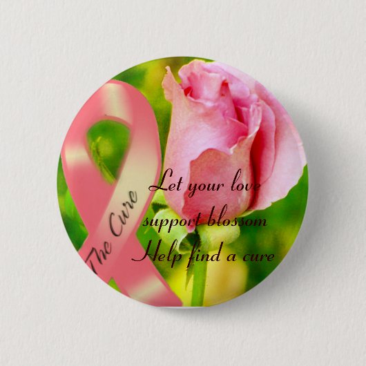 Rosa Schleife und Ihre Hilfe_ Button (Vorderseite)