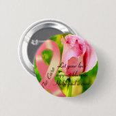 Rosa Schleife und Ihre Hilfe_ Button (Vorne & Hinten)