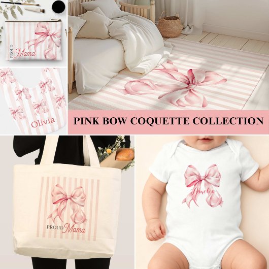 Rosa Schleife und Streifen Personalisiert Sherpadecke