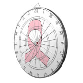Rosa Schleife Zeichnend Dartscheibe (Vorderseite rechts)
