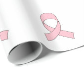 Rosa Schleife Zeichnend Geschenkpapier (Rolleneckpunkt)