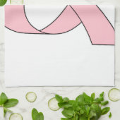 Rosa Schleife Zeichnend Handtuch (Gefaltet)