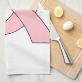 Rosa Schleife Zeichnend Handtuch (Viertel Falte)