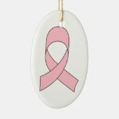 Rosa Schleife Zeichnend Keramikornament (Rechts)