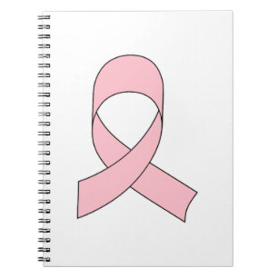 Rosa Schleife Zeichnend Notizblock