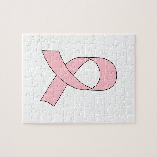 Rosa Schleife Zeichnend Puzzle (Horizontal)