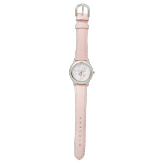 Rosa Schleifen Armbanduhr
