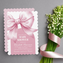 Rosa Schleifen-Baby-Mädchen-elegante Babyparty-Ein