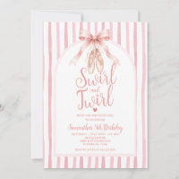 Rosa Schleifen-Ballerina-Tutu-Swirbel-und-Drehung-