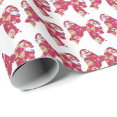 Rosa Schleifen. Geschenkpapier (Rolleneckpunkt)