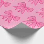  Rosa Schleifen Geschenkpapier  (Ecke)