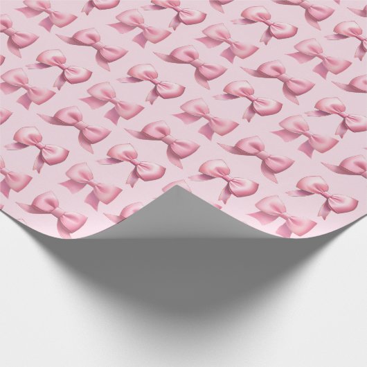 Rosa Schleifen Geschenkverpackungspapier Geschenkpapier (Ecke)