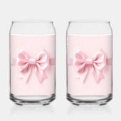 Rosa Schleifen Glas Set (Rückseite)