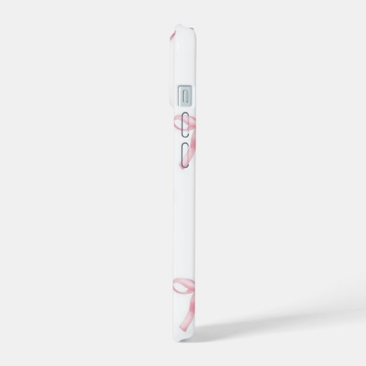 Rosa Schleifen-iPhone-Hülle iPhone 15 Hülle (Linke Seite)