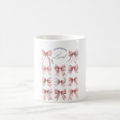 Rosa Schleifen Kaffeetasse (Mittel)