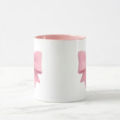 Rosa Schleifen-Kaffeetasse 🎀 Tasse (Zentrum)