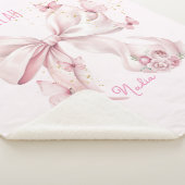 Rosa Schleifen Schmetterlinge Sherpadecke (3/4)