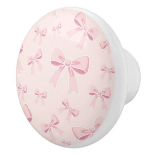 Rosa Schleifen Süße Kokette Cottage Chic  Keramikknauf