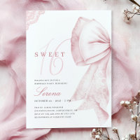 Rosa Schleifen-Sweet-16-Geburtstag
