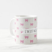 Rosa Schleifen-Tasse Kaffeetasse (Vorderseite Links)