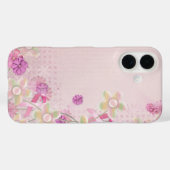 Rosa Schleifen und Blume Case-Mate iPhone Hülle (Rückseite (Horizontal))