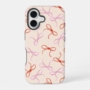 Rosa Schleifen - Vornehme rote und rosa Coquette-Ä iPhone 16 Hülle