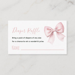 Rosa Schleifen-Windel-Raffle Coquette Baby Girl Sh Begleitkarte